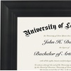 image:imageAmericanflat 85x11 Diploma Frame  Mahogany amp Silver  Ornate beaded accents Shatterresistant glass displays diplomas certificates and documents sawtooth hangers includedBlack