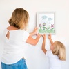 image:imageAmericanflat 85x11 FrontLoading Kids Art Frame  Black  Holds up to 100 artworks swap art in seconds includes hanging hardware and a builtin easel for wall or tabletopWhite