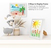 image:imageAmericanflat 85x11 FrontLoading Kids Art Frame  Black  Holds up to 100 artworks swap art in seconds includes hanging hardware and a builtin easel for wall or tabletopWhite
