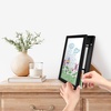 image:imageAmericanflat 85x11 FrontLoading Kids Art Frame  Black  Holds up to 100 artworks swap art in seconds includes hanging hardware and a builtin easel for wall or tabletopBlack