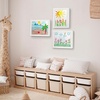 image:imageAmericanflat 85x11 FrontLoading Kids Art Frame  Black  Holds up to 100 artworks swap art in seconds includes hanging hardware and a builtin easel for wall or tabletopWhite