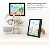 image:imageAmericanflat 85x11 FrontLoading Kids Art Frame  Black  Holds up to 100 artworks swap art in seconds includes hanging hardware and a builtin easel for wall or tabletopBlack