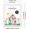 image:imageAmericanflat 85x11 FrontLoading Kids Art Frame  Black  Holds up to 100 artworks swap art in seconds includes hanging hardware and a builtin easel for wall or tabletopWhite