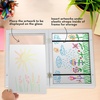 image:imageAmericanflat 85x11 FrontLoading Kids Art Frame  Black  Holds up to 100 artworks swap art in seconds includes hanging hardware and a builtin easel for wall or tabletopWhite