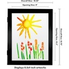 image:imageAmericanflat 85x11 FrontLoading Kids Art Frame  Black  Holds up to 100 artworks swap art in seconds includes hanging hardware and a builtin easel for wall or tabletopBlack