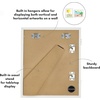 image:imageAmericanflat 85x11 FrontLoading Kids Art Frame  Black  Holds up to 100 artworks swap art in seconds includes hanging hardware and a builtin easel for wall or tabletopWhite