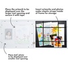 image:imageAmericanflat 85x11 Kids Art Frame  Art  4x6 Photo  White  Displays kids artwork alongside a photo changeable design with builtin storage hanging hardware included