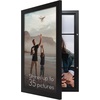 image:imageAmericanflat 8x10 Picture Frame  Engineered Wood  Black  Quickchange storage holds 35 photos Shatterresistant glass hanging hardware included fits photos and artBlack