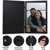 image:imageAmericanflat 8x10 Picture Frame  Engineered Wood  Black  Quickchange storage holds 35 photos Shatterresistant glass hanging hardware included fits photos and artBlack