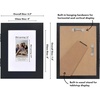 image:imageAmericanflat 8x10 Picture Frame  Engineered Wood  Black  Quickchange storage holds 35 photos Shatterresistant glass hanging hardware included fits photos and artBlack