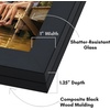 image:imageAmericanflat 8x10 Picture Frame  Engineered Wood  Black  Quickchange storage holds 35 photos Shatterresistant glass hanging hardware included fits photos and artBlack