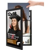 image:imageAmericanflat 8x10 Picture Frame  Engineered Wood  Black  Quickchange storage holds 35 photos Shatterresistant glass hanging hardware included fits photos and artBlack