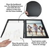 image:imageAmericanflat 8x10 Picture Frame  Engineered Wood  Black  Quickchange storage holds 35 photos Shatterresistant glass hanging hardware included fits photos and artBlack