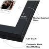 image:imageAmericanflat 8x10 Picture Frame  Engineered Wood  Black  Quickchange storage holds 35 photos Shatterresistant glass hanging hardware included fits photos and artBlack