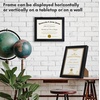 image:imageAmericanflat 8x10 Picture Frame  Engineered Wood  Black  Quickchange storage holds 35 photos Shatterresistant glass hanging hardware included fits photos and artBlack