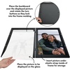 image:imageAmericanflat 8x10 Picture Frame  Engineered Wood  Black  Quickchange storage holds 35 photos Shatterresistant glass hanging hardware included fits photos and artBlack
