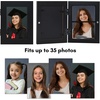 image:imageAmericanflat 8x10 Picture Frame  Engineered Wood  Black  Quickchange storage holds 35 photos Shatterresistant glass hanging hardware included fits photos and artBlack