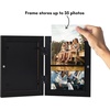 image:imageAmericanflat 8x10 Picture Frame  Engineered Wood  Black  Quickchange storage holds 35 photos Shatterresistant glass hanging hardware included fits photos and artBlack