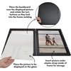 image:imageAmericanflat 8x10 Picture Frame  Engineered Wood  Black  Quickchange storage holds 35 photos Shatterresistant glass hanging hardware included fits photos and artBlack