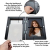image:imageAmericanflat 8x10 Picture Frame  Engineered Wood  Black  Quickchange storage holds 35 photos Shatterresistant glass hanging hardware included fits photos and artBlack