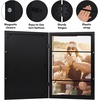image:imageAmericanflat 8x10 Picture Frame  Engineered Wood  Black  Quickchange storage holds 35 photos Shatterresistant glass hanging hardware included fits photos and artBlack