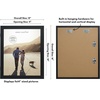 image:imageAmericanflat 8x10 Picture Frame  Engineered Wood  Black  Quickchange storage holds 35 photos Shatterresistant glass hanging hardware included fits photos and artBlack