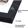 image:imageAmericanflat 8x10 Picture Frame  Engineered Wood  Black  Quickchange storage holds 35 photos Shatterresistant glass hanging hardware included fits photos and artBlack