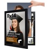 image:imageAmericanflat 8x10 Picture Frame  Engineered Wood  Black  Quickchange storage holds 35 photos Shatterresistant glass hanging hardware included fits photos and artBlack