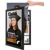 image:imageAmericanflat 8x10 Picture Frame  Engineered Wood  Black  Quickchange storage holds 35 photos Shatterresistant glass hanging hardware included fits photos and artBlack