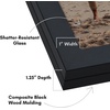 image:imageAmericanflat 8x10 Picture Frame  Engineered Wood  Black  Quickchange storage holds 35 photos Shatterresistant glass hanging hardware included fits photos and artBlack