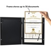 image:imageAmericanflat 8x10 Picture Frame  Engineered Wood  Black  Quickchange storage holds 35 photos Shatterresistant glass hanging hardware included fits photos and artBlack