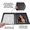 image:imageAmericanflat 8x10 Picture Frame  Engineered Wood  Black  Quickchange storage holds 35 photos Shatterresistant glass hanging hardware included fits photos and artBlack
