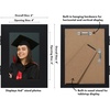 image:imageAmericanflat 8x10 Picture Frame  Engineered Wood  Black  Quickchange storage holds 35 photos Shatterresistant glass hanging hardware included fits photos and artBlack