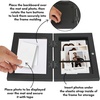 image:imageAmericanflat 8x10 Picture Frame  Engineered Wood  Black  Quickchange storage holds 35 photos Shatterresistant glass hanging hardware included fits photos and artBlack