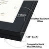 image:imageAmericanflat 8x10 Picture Frame  Engineered Wood  Black  Quickchange storage holds 35 photos Shatterresistant glass hanging hardware included fits photos and artBlack