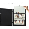 image:imageAmericanflat 8x10 Picture Frame  Engineered Wood  Black  Quickchange storage holds 35 photos Shatterresistant glass hanging hardware included fits photos and artBlack
