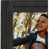 image:imageAmericanflat 9x12 Picture Frame  Distressed Wood  Charcoal Black  Polished glass wall or tabletop display with included easel sawtooth hangers included fits photos posters and art