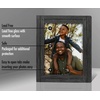 image:imageAmericanflat 9x12 Picture Frame  Distressed Wood  Charcoal Black  Polished glass wall or tabletop display with included easel sawtooth hangers included fits photos posters and art