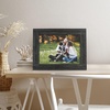image:imageAmericanflat 9x12 Picture Frame  Distressed Wood  Charcoal Black  Polished glass wall or tabletop display with included easel sawtooth hangers included fits photos posters and art