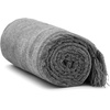 image:imageAmericanflat Chenille Throw Blanket in Dark Blue  Breathable Polyester with Decorative Fringe  Wrinkle and Fade Resistant  50 x 60Dark Grey
