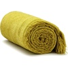 image:imageAmericanflat Chenille Throw Blanket in Dark Blue  Breathable Polyester with Decorative Fringe  Wrinkle and Fade Resistant  50 x 60Mustard