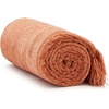 image:imageAmericanflat Chenille Throw Blanket in Dark Blue  Breathable Polyester with Decorative Fringe  Wrinkle and Fade Resistant  50 x 60Peach