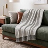 image:imageAmericanflat 50x60 Throw Blanket  Soft and Breathable Cotton Throw Blanket for Couch Bed Chair  Decorative Blankets Perfect for Home Office or Outdoor Use  Grey and White Mini Diamond DesignOmala White and Grey Mini Diamond