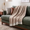 image:imageAmericanflat 50x60 Throw Blanket  Soft and Breathable Cotton Throw Blanket for Couch Bed Chair  Decorative Blankets Perfect for Home or Outdoor Use  Navy Blue and White Herringbone DesignOmala Mustard and Cream Mini Diamond