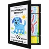 image:imageAmericanflat 85x11 FrontLoading Kids Art Frame  Black  Holds up to 100 artworks swap art in seconds includes hanging hardware and a builtin easel for wall or tabletopBlack