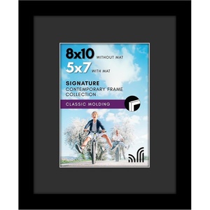 image:imageAmericanflat 16x24 Poster Frame  Matted to 12x18  Engineered Wood  Black  Polished plexiglass front hangs vertical or horizontal sawtooth hangers included secure turntab backingBlack