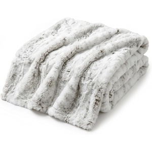 image:imageAmericanflat 50x60 Throw Blanket  Soft and Breathable Cotton Throw Blanket for Couch Bed Chair  Decorative Blankets Perfect for Home Office or Outdoor Use  Grey and White Mini Diamond DesignSnow Leopard Faux Fur