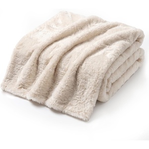 image:imageAmericanflat 50x60 Throw Blanket  Soft and Breathable Cotton Throw Blanket for Couch Bed Chair  Decorative Blankets Perfect for Home Office or Outdoor Use  Grey and White Mini Diamond DesignRabbit Faux Fur