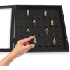 image:imageAmericanflat 11x11 Shadow Box Frame with ShatterResistant Glass  Silhouette Collection  Large Shadow Box Display Case for Tabletop and Wall Display  Driftwood with Soft Felt Back  Shatterresistant glass 15 inch interior depth displays keepsakes medals and memorabilia sawtooth hangers includedBlack  Minifigures Display Case