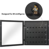 image:imageAmericanflat 11x11 Shadow Box Frame with ShatterResistant Glass  Silhouette Collection  Large Shadow Box Display Case for Tabletop and Wall Display  Driftwood with Soft Felt Back  Shatterresistant glass 15 inch interior depth displays keepsakes medals and memorabilia sawtooth hangers includedBlack  Minifigures Display Case